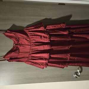 Elegant Red Wedding Guest Dress